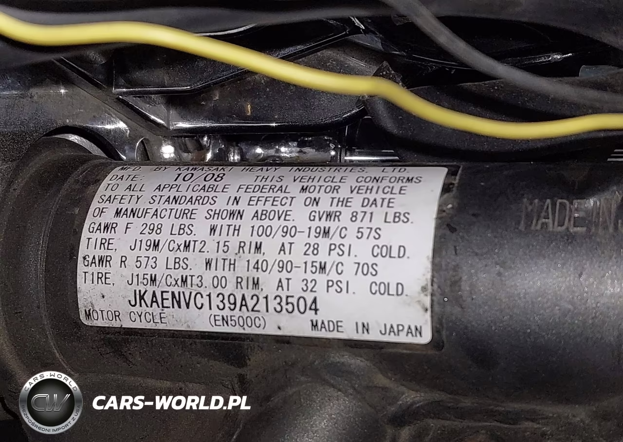 2009 Kawasaki En500 C VIN:JKAENVC139A213504 - 10