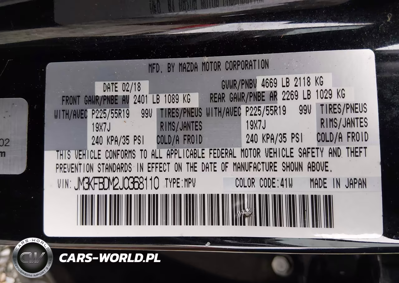 2018 Mazda Cx-5 Grand Touring VIN:JM3KFBDM2J0368110 - 9