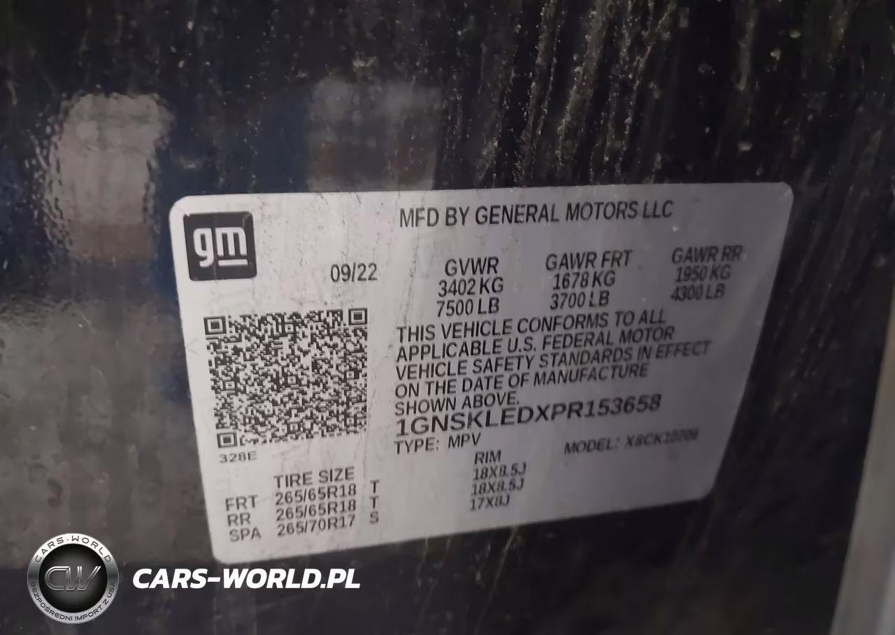 2023 Chevrolet Tahoe 4Wd Commercial Fleet VIN:1GNSKLEDXPR153658 - 9