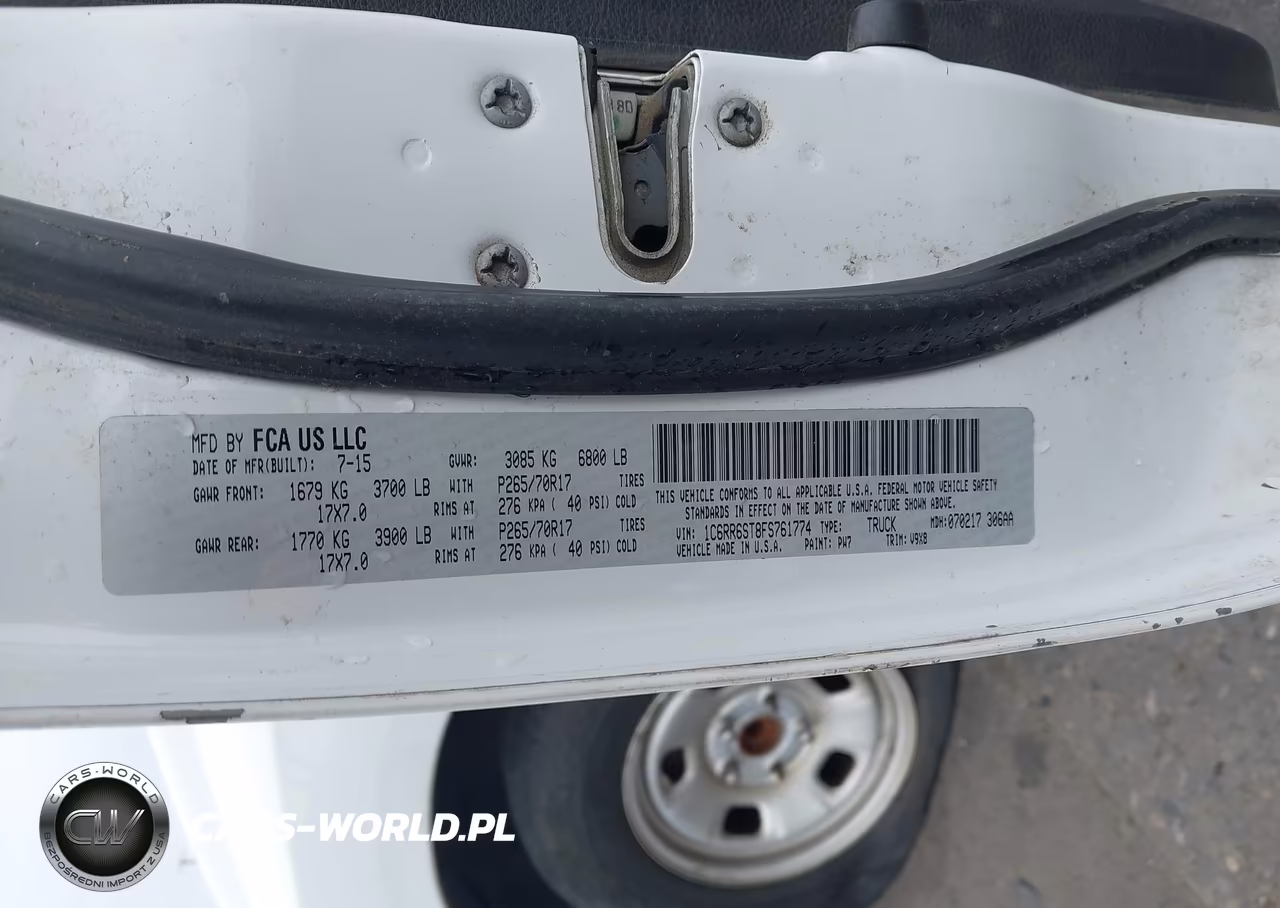 2015 Ram 1500 Tradesman VIN:1C6RR6ST8FS761774 - 9