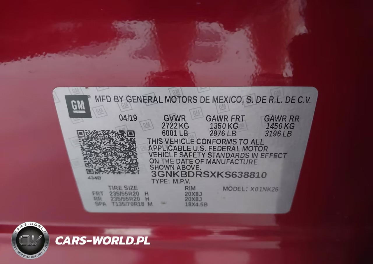 2019 Chevrolet Blazer VIN:3GNKBDRSXKS638810 - 9