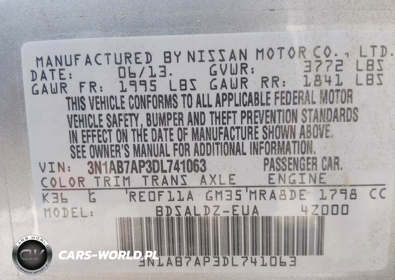 2013 Nissan Sentra Sv VIN:3N1AB7AP3DL741063 - 9