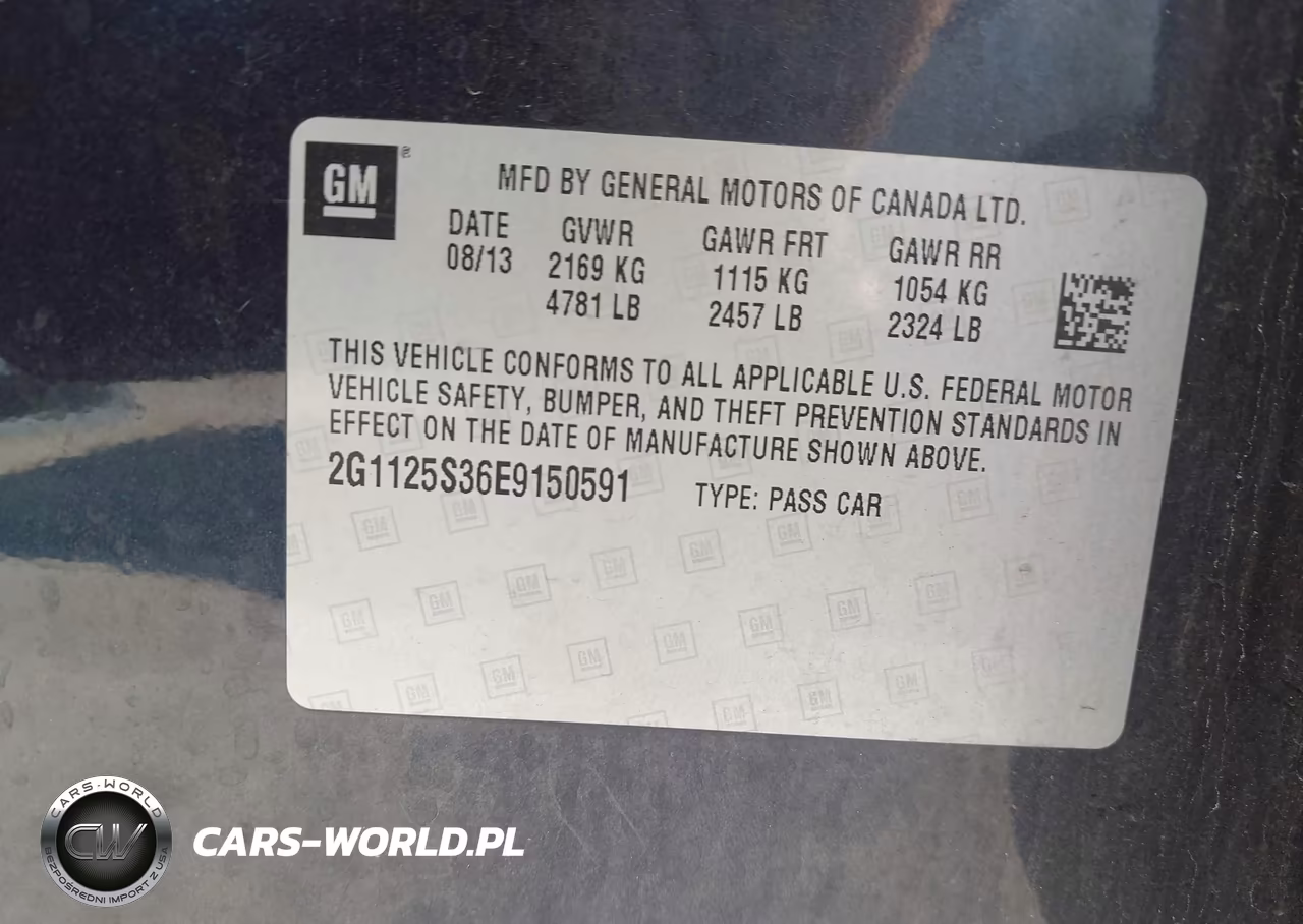 2014 Chevrolet Impala 2Lt VIN:2G1125S36E9150591 - 9
