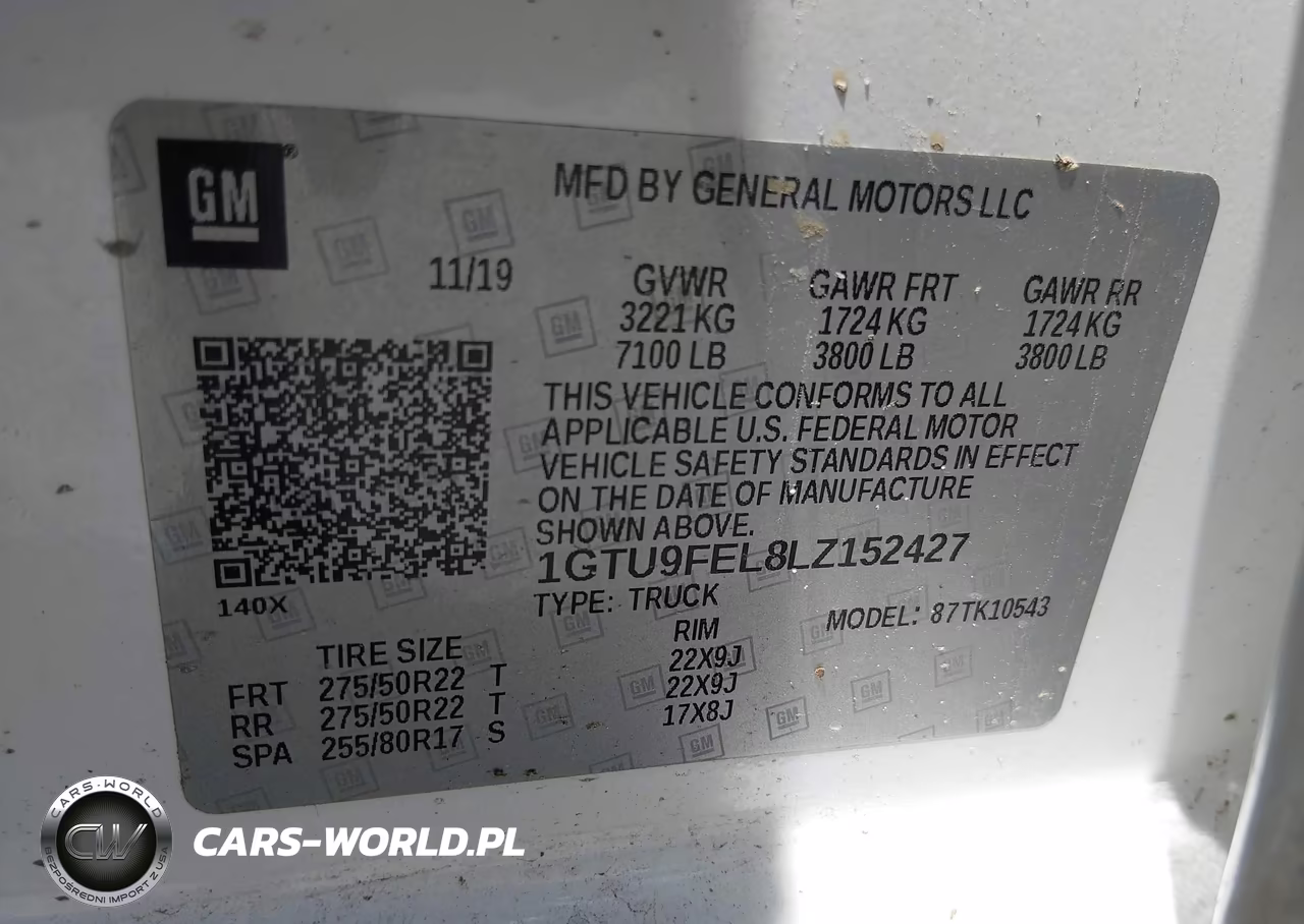 2020 GMC Sierra 1500 4Wd Short Box Denali VIN:1GTU9FEL8LZ152427 - 9
