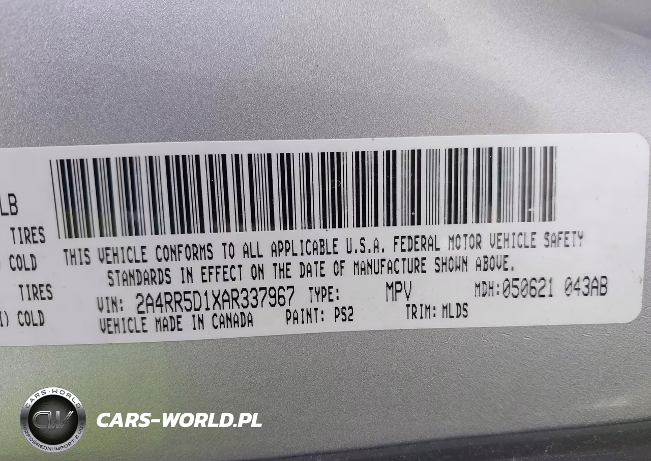 2010 Chrysler Town & Country Touring VIN:2A4RR5D1XAR337967 - 9