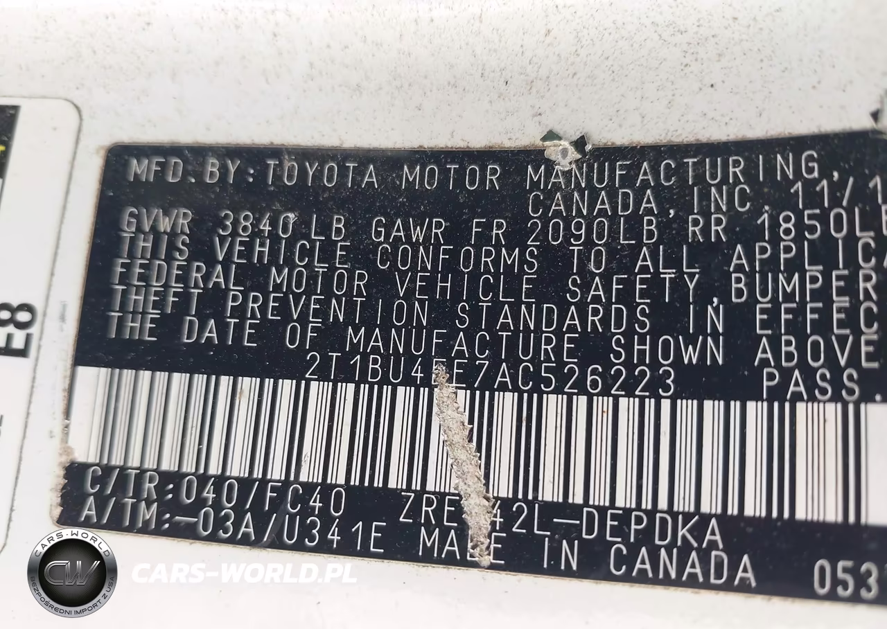 2010 Toyota Corolla Le VIN:2T1BU4EE7AC526223 - 9