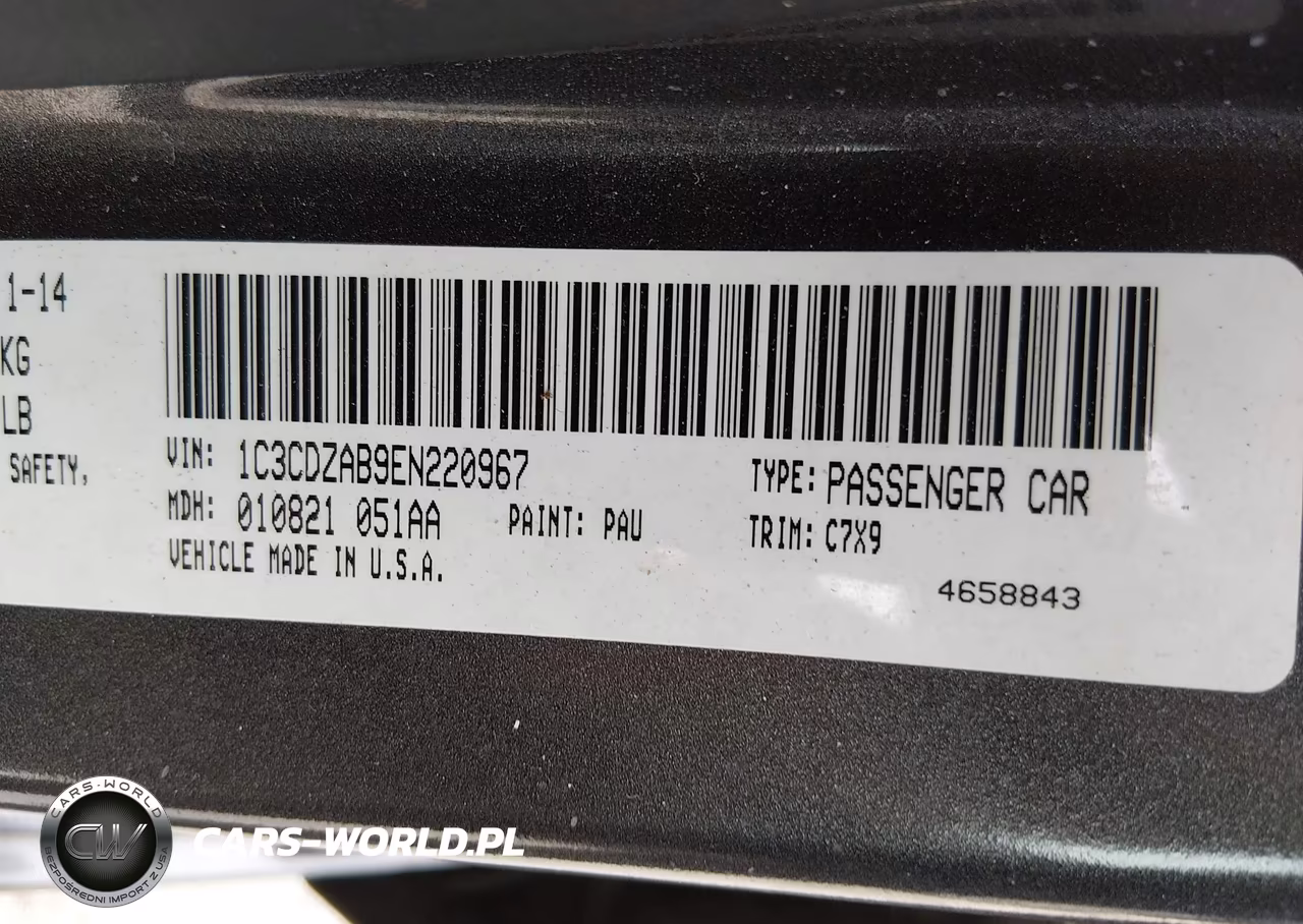 2014 Dodge Avenger Se VIN:1C3CDZAB9EN220967 - 9