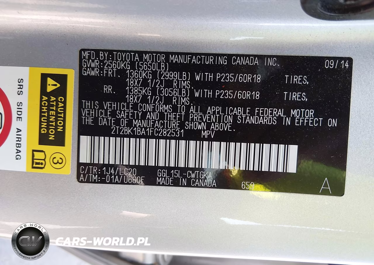 2015 Lexus Rx 350 VIN:2T2BK1BA1FC282531 - 9