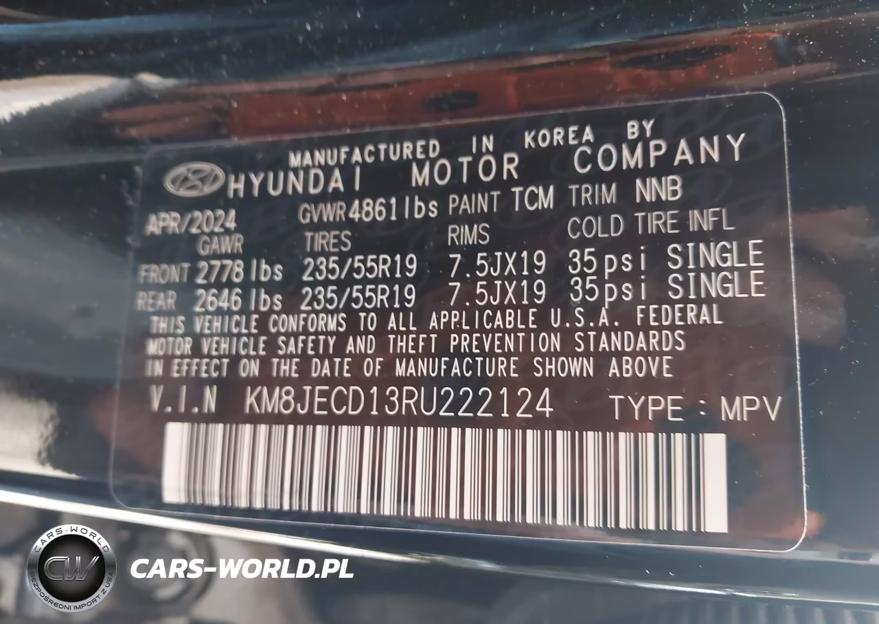 2024 Hyundai Tucson Hybrid Limited VIN:KM8JECD13RU222124 - 9