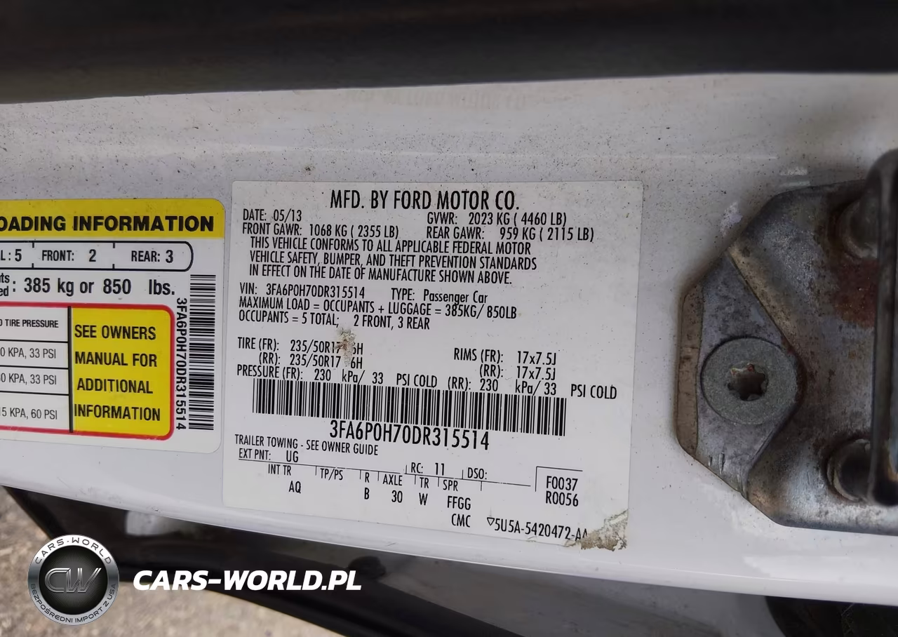 2013 Ford Fusion Se VIN:3FA6P0H70DR315514 - 9