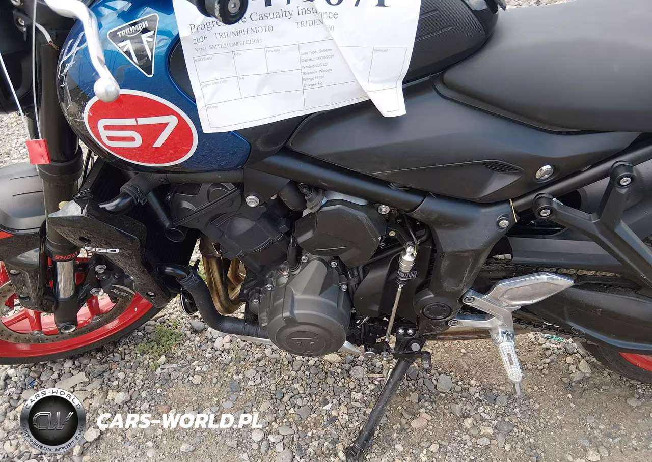 2026 Triumph Motorcycle Trident 660 VIN:SMTL21U48TTCJ5093 - 9