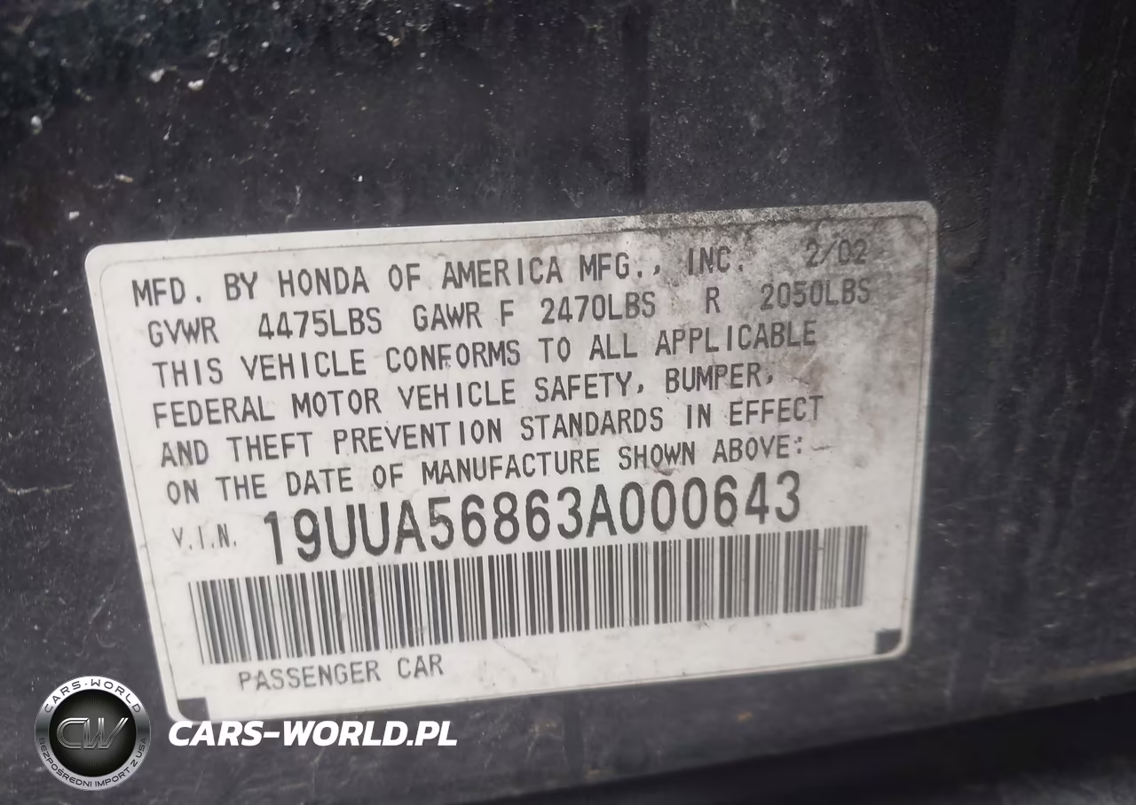2003 Acura Tl 3.2 Type S VIN:19UUA56863A000643 - 9