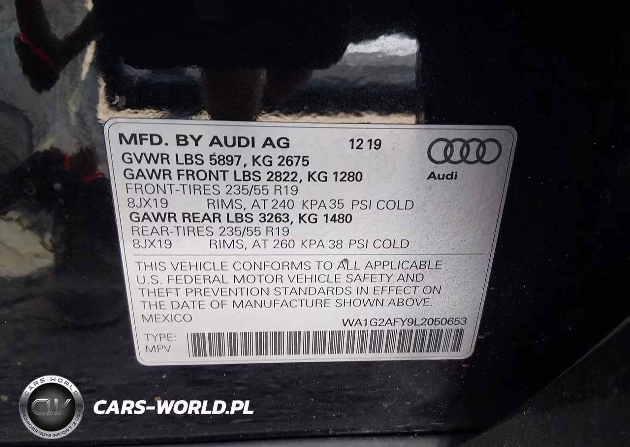 2020 Audi Q5 Premium 55 Tfsi E Quattro S Tronic VIN:WA1G2AFY9L2050653 - 9