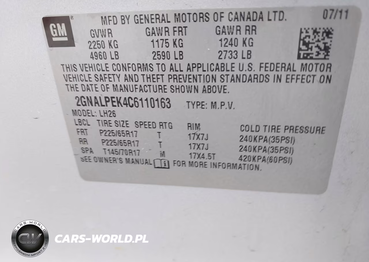 2012 Chevrolet Equinox Lt W-2Lt VIN:2GNALPEK4C6110163 - 9