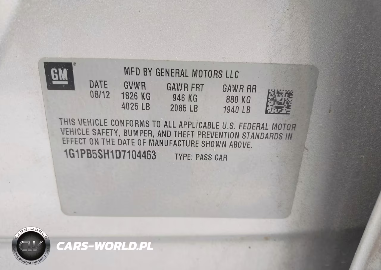2013 Chevrolet Cruze Ls Manual VIN:1G1PB5SH1D7104463 - 9