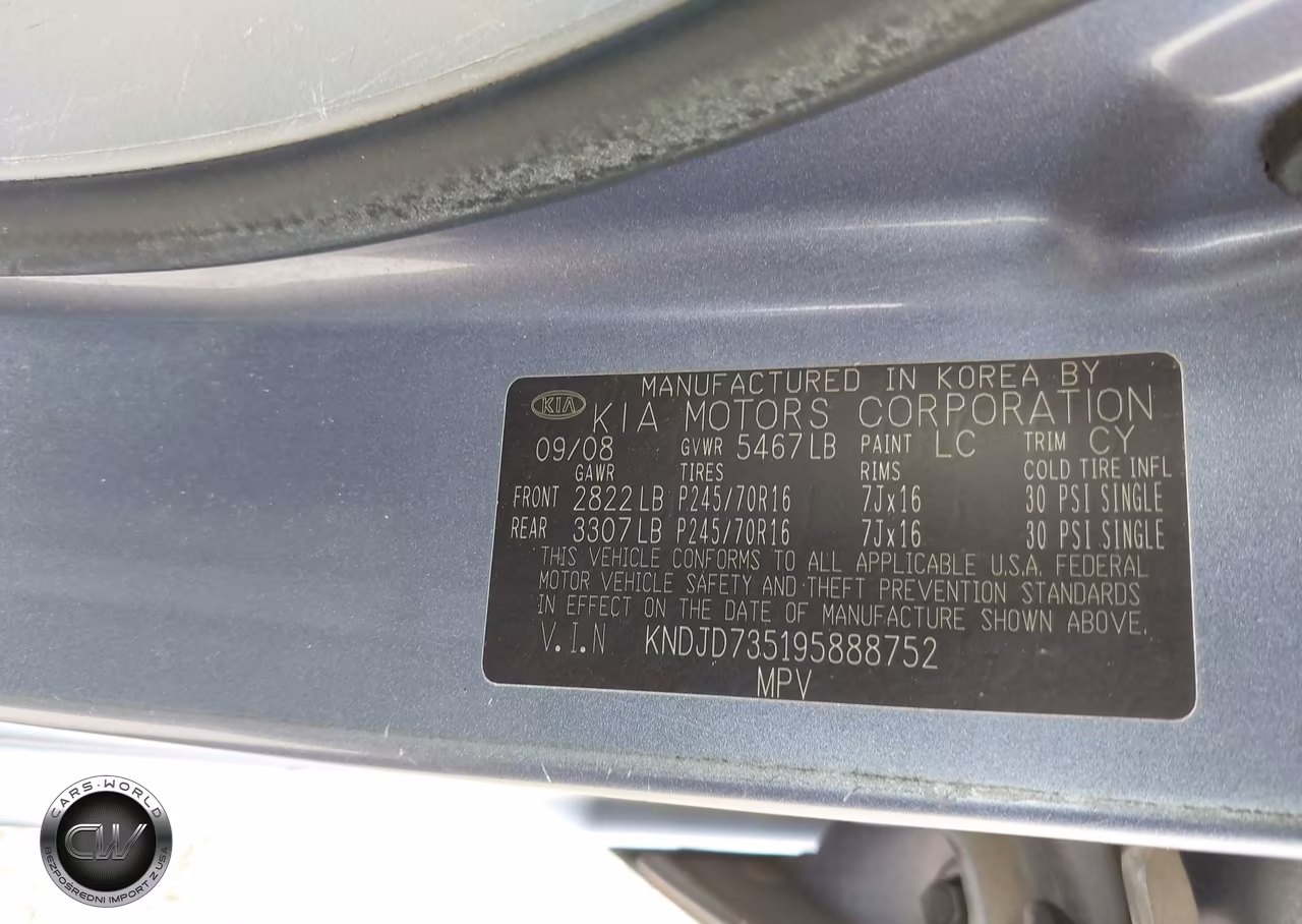 2009 Kia Sorento Lx Base VIN:KNDJD735195888752 - 9