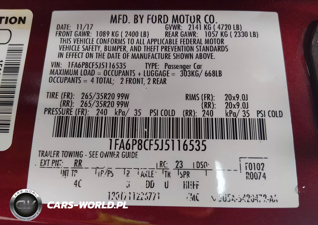 2018 Ford Mustang Gt Premium VIN:1FA6P8CF5J5116535 - 9