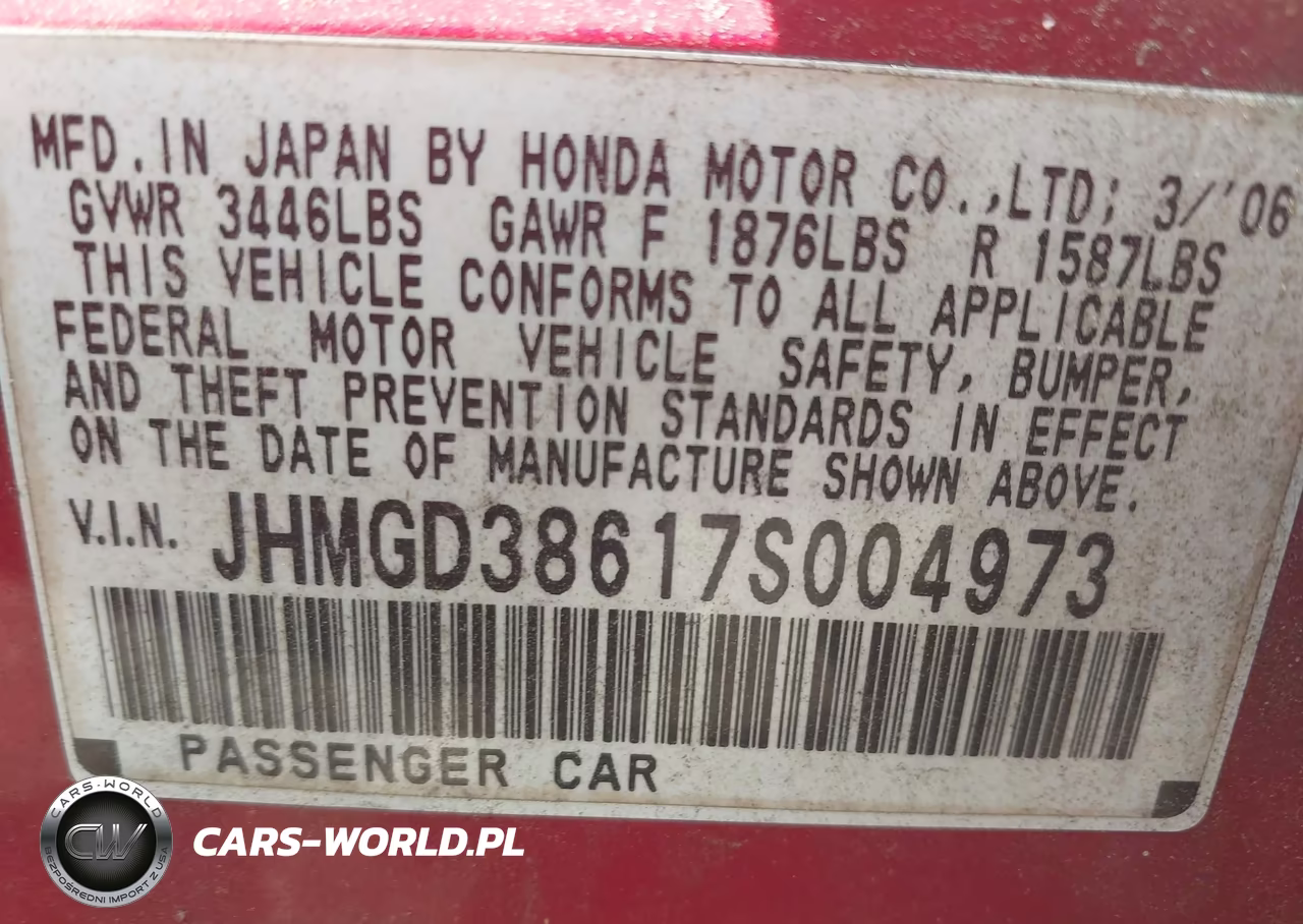 2007 Honda Fit Sport VIN:JHMGD38617S004973 - 9