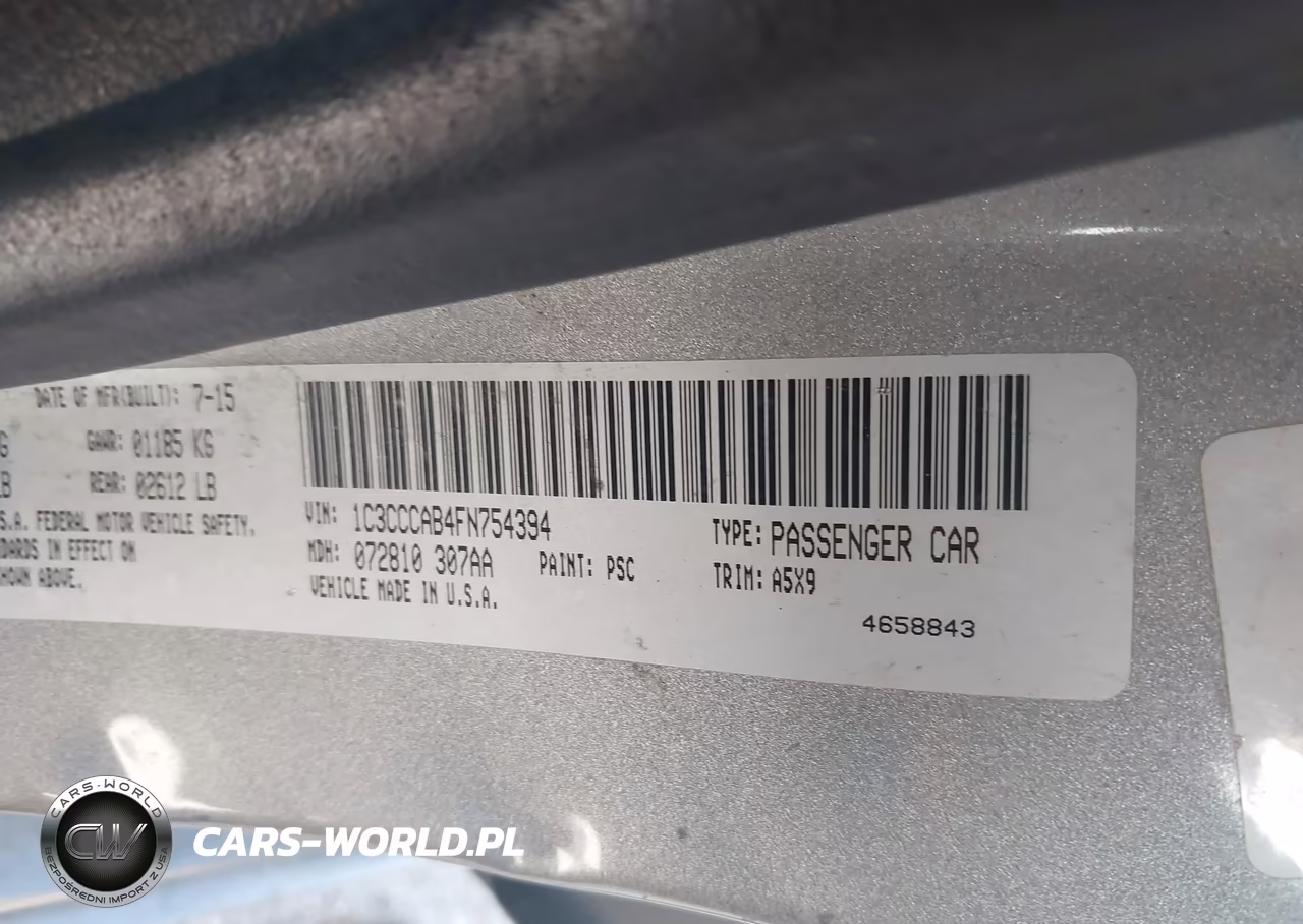 2015 Chrysler 200 Limited VIN:1C3CCCAB4FN754394 - 9