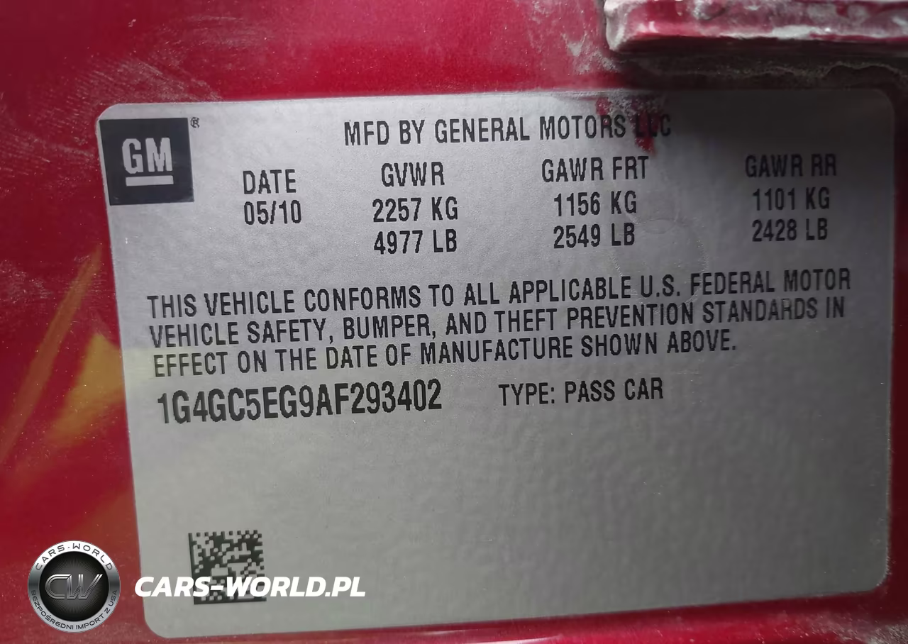 2010 Buick Lacrosse Cxl VIN:1G4GC5EG9AF293402 - 9