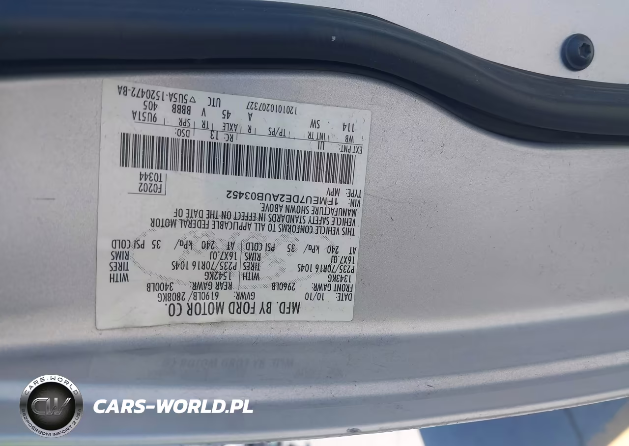 2010 Ford Explorer Xlt VIN:1FMEU7DE2AUB03452 - 9