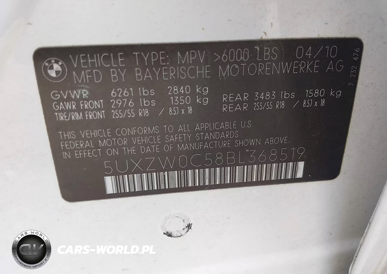 2011 BMW X5 xDrive35D VIN:5UXZW0C58BL368519 - 9