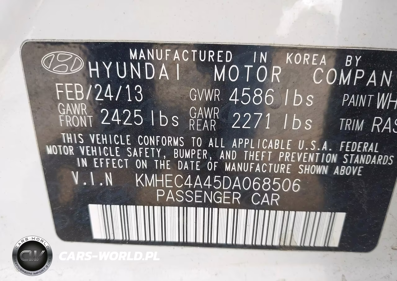2013 Hyundai Sonata Hybrid Limited VIN:KMHEC4A45DA068506 - 9