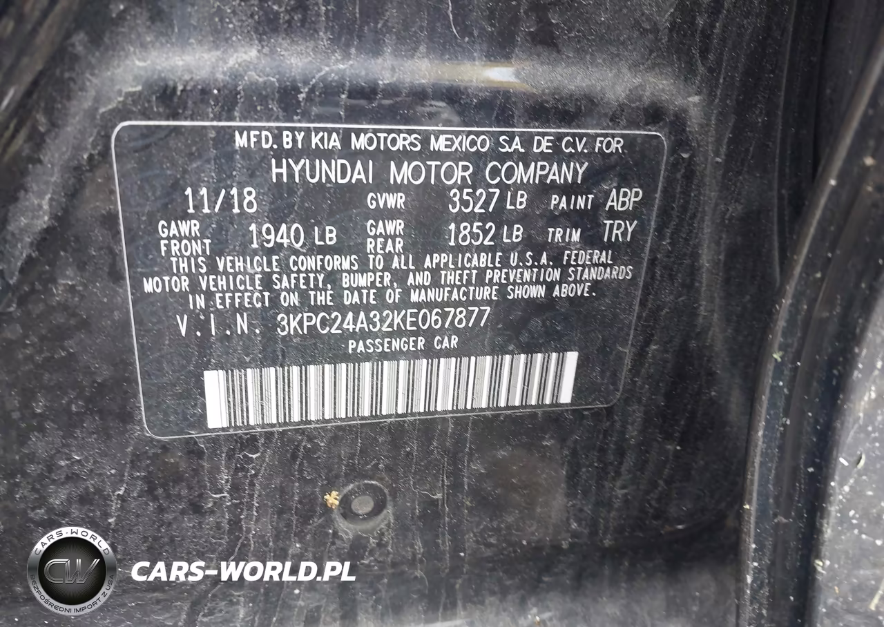 2019 Hyundai Accent Se VIN:3KPC24A32KE067877 - 9