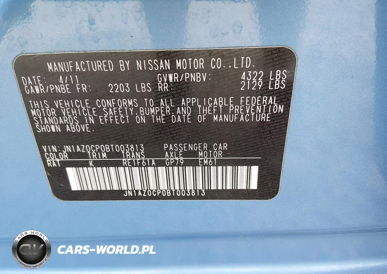 2011 Nissan Leaf VIN:JN1AZ0CP0BT003813 - 9