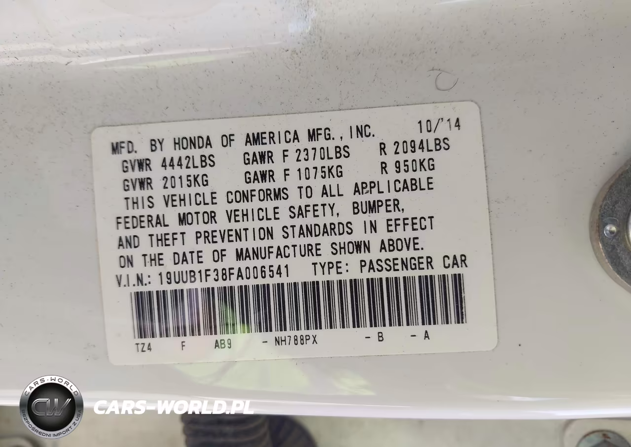 2015 Acura Tlx VIN:19UUB1F38FA006541 - 9