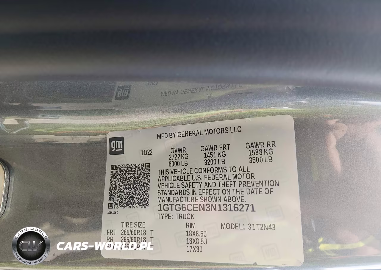 2022 GMC Canyon 4Wd Short Box Elevation VIN:1GTG6CEN3N1316271 - 9
