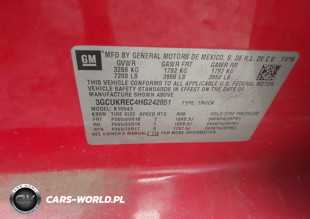 2017 Chevrolet Silverado 1500 Lt VIN:3GCUKREC4HG242851 - 9