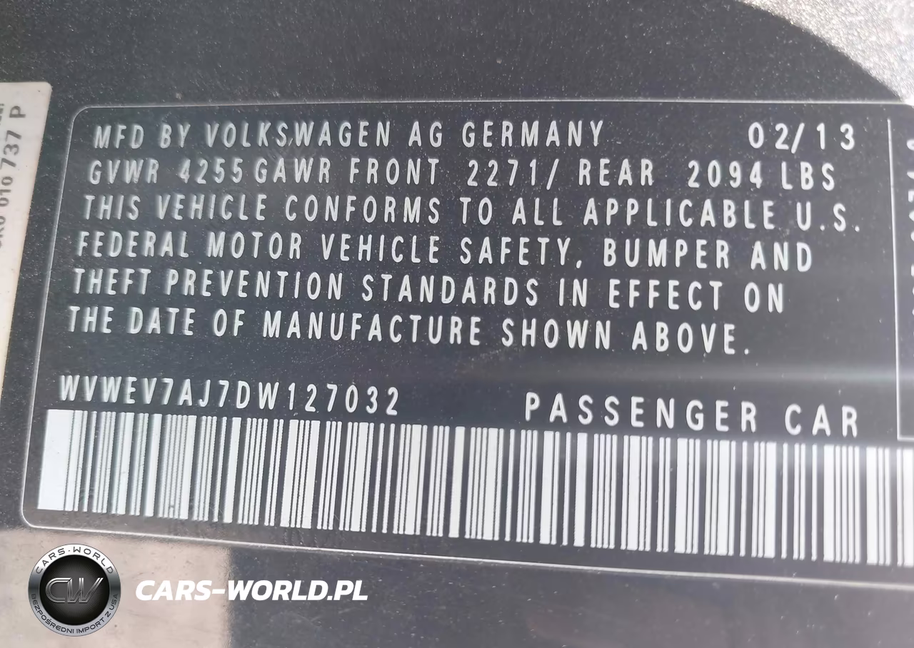 2013 Volkswagen Gti 2-Door VIN:WVWEV7AJ7DW127032 - 9