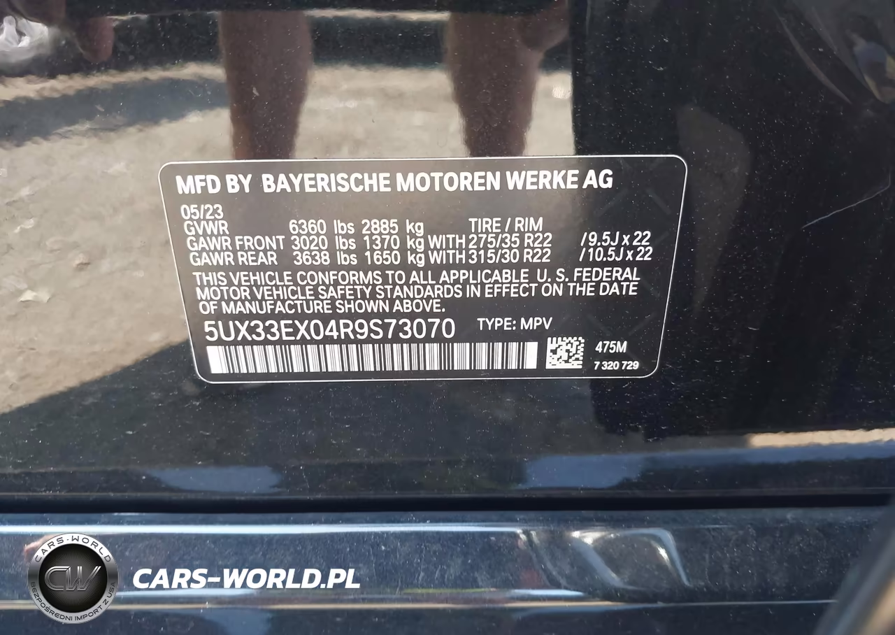 2024 BMW X6 xDrive40I VIN:5UX33EX04R9S73070 - 9