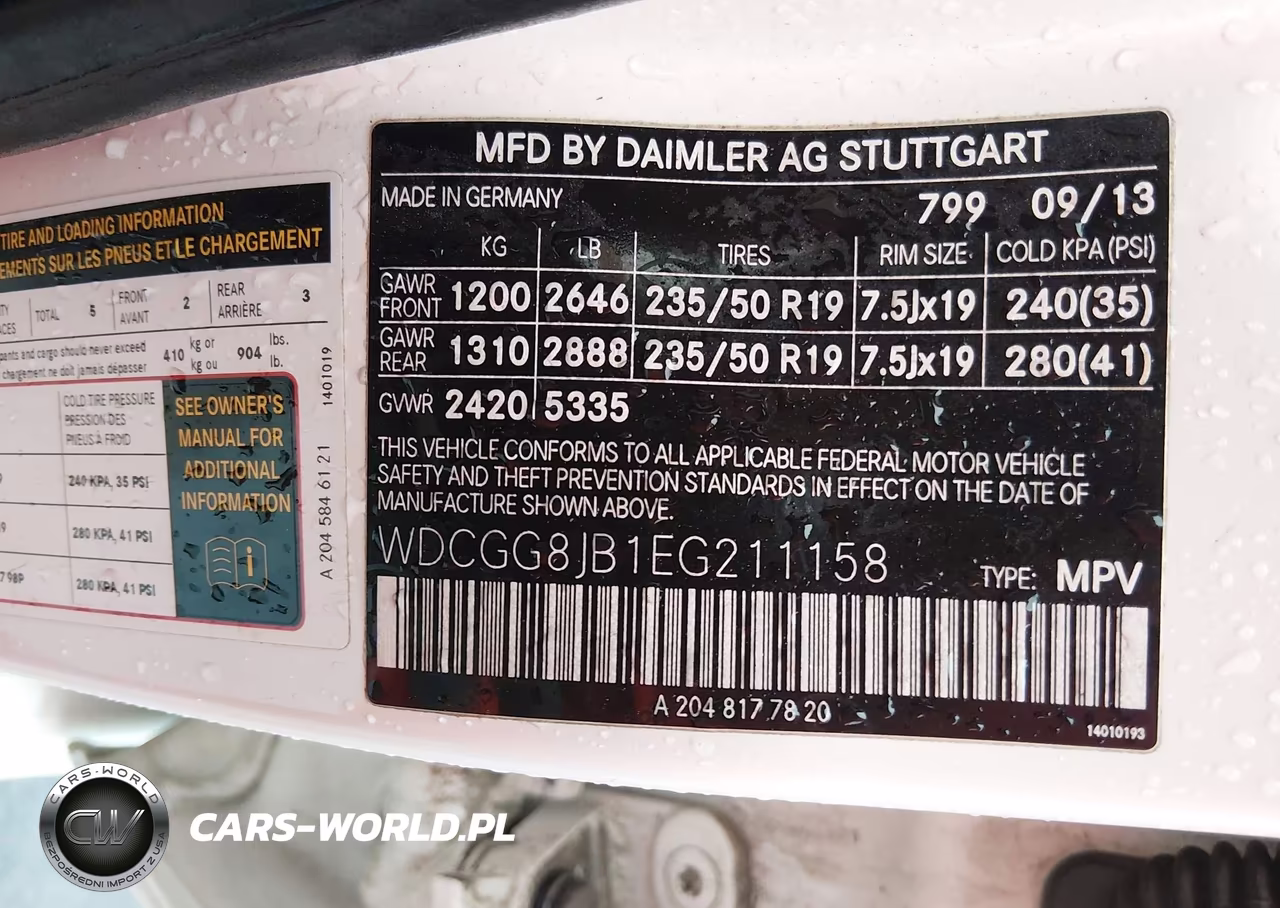 2014 Mercedes-Benz Glk 350 4Matic VIN:WDCGG8JB1EG211158 - 9