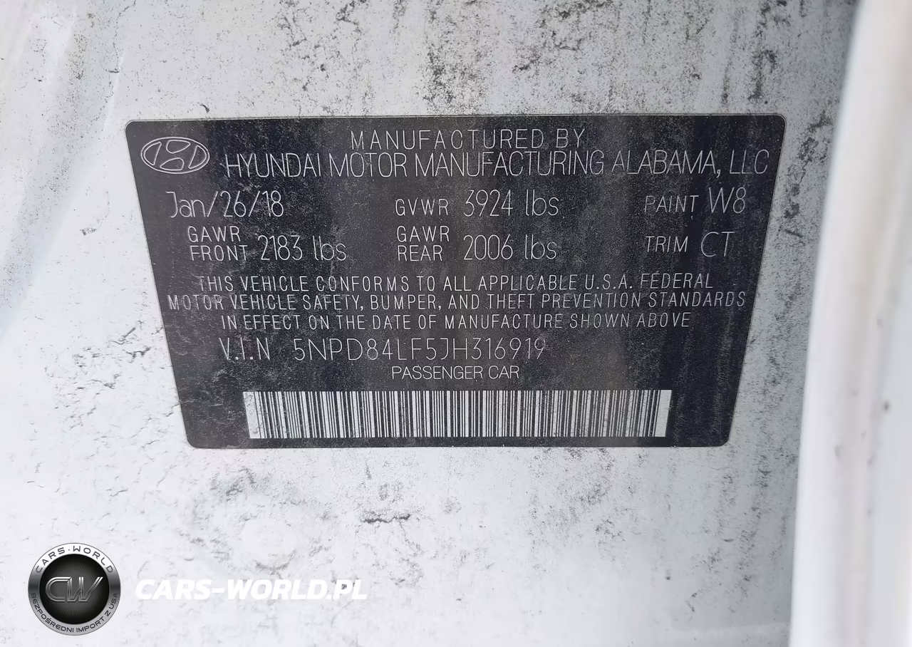 2018 Hyundai Elantra Sel VIN:5NPD84LF5JH316919 - 9