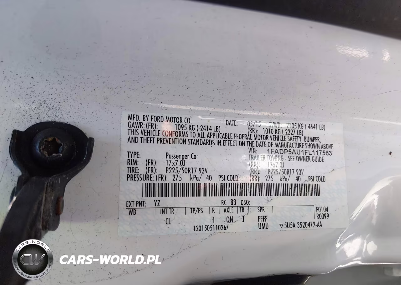 2015 Ford C-Max Hybrid Se VIN:1FADP5AU1FL117563 - 9