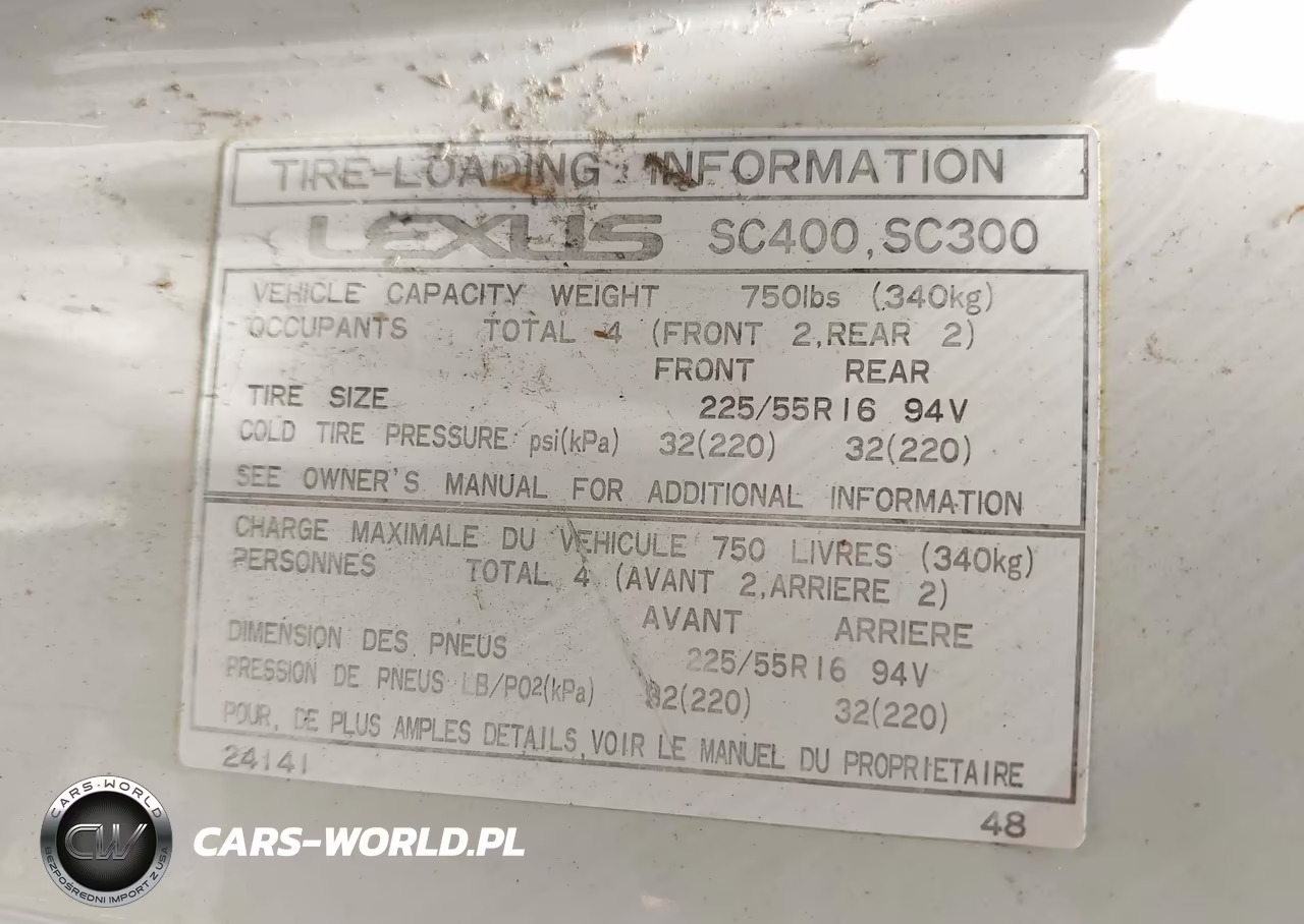 2000 Lexus Sc 300 VIN:JT8CD32Z5Y1006704 - 9