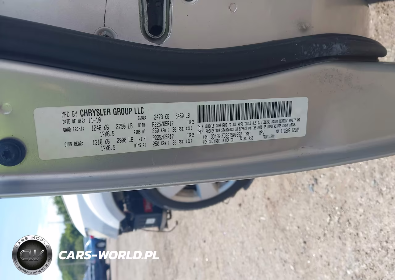 2011 Dodge Journey Mainstreet VIN:3D4PG1FG2BT500352 - 9