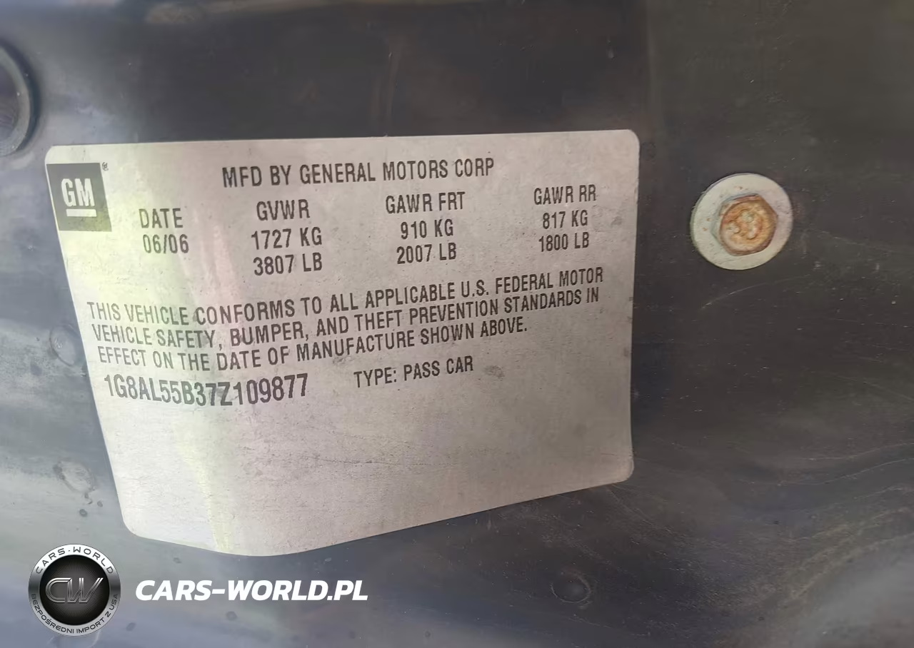 2007 Saturn Ion 3 VIN:1G8AL55B37Z109877 - 9