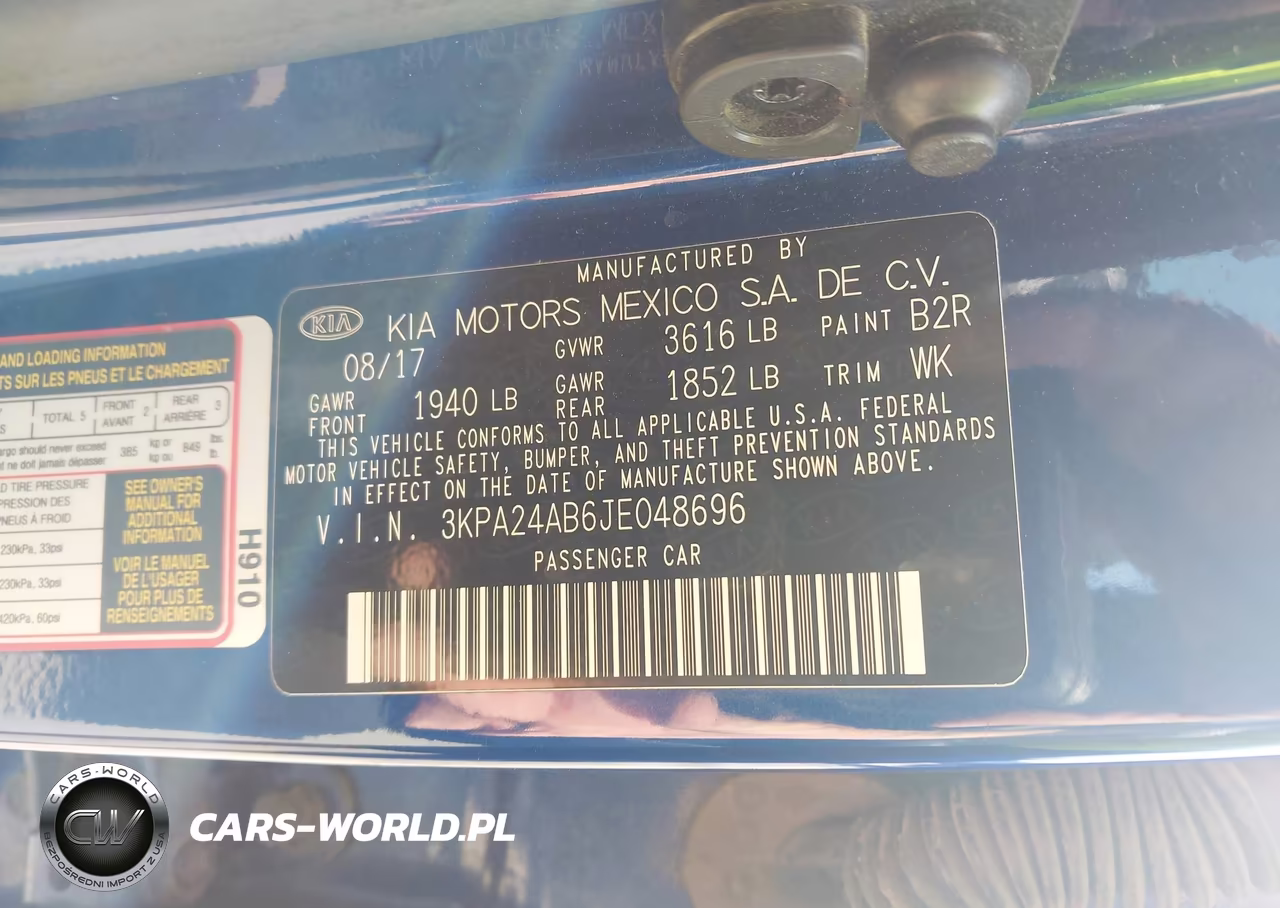2018 Kia Rio S VIN:3KPA24AB6JE048696 - 9