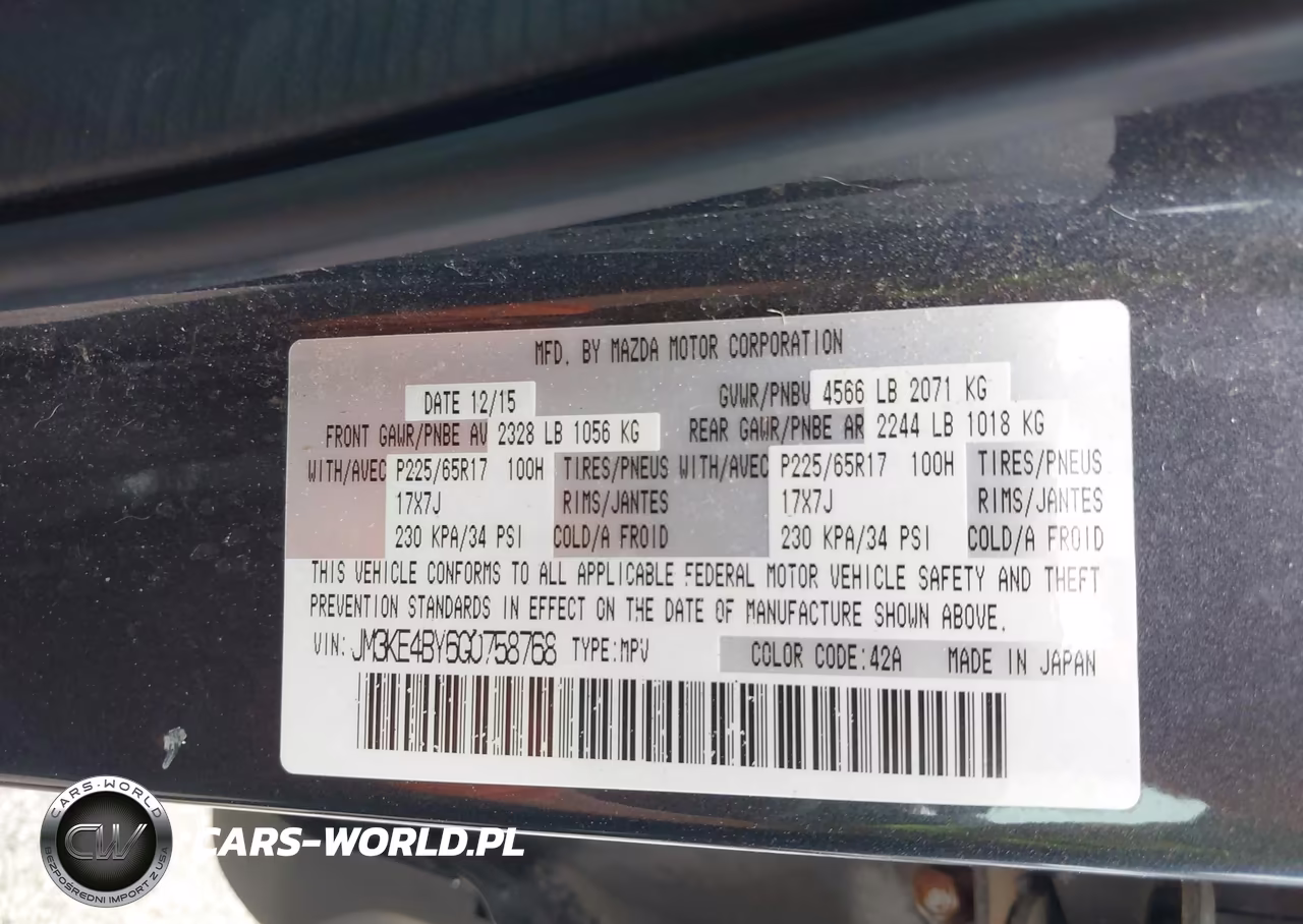 2016 Mazda Cx-5 Sport VIN:JM3KE4BY6G0758768 - 9
