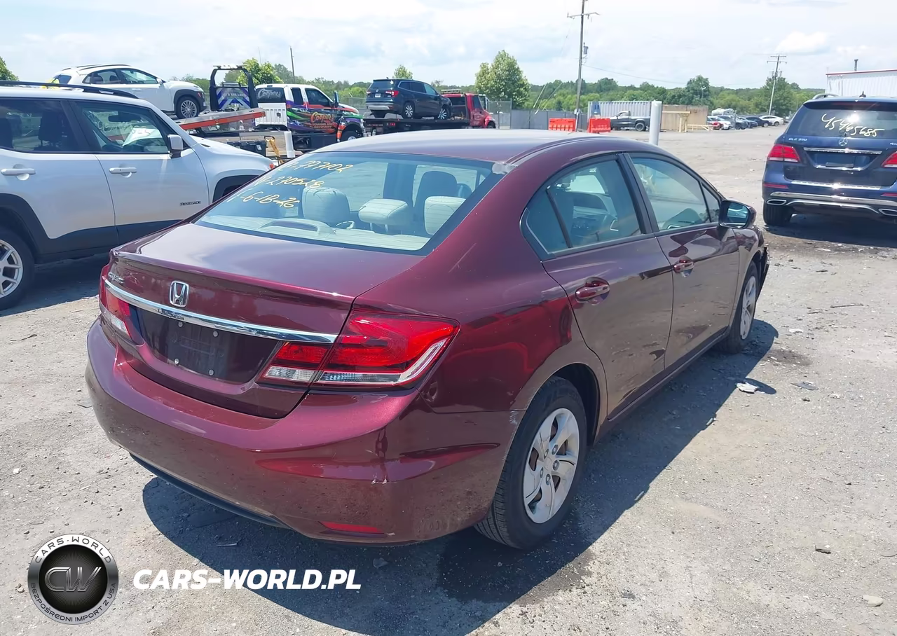 2015 Honda Civic Lx VIN:19XFB2F54FE270528 - 4