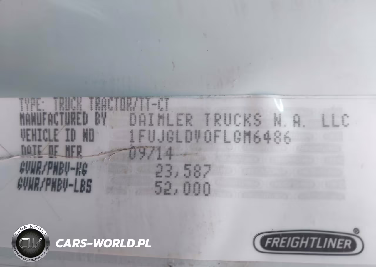 2015 Freightliner Cascadia 125 VIN:1FUJGLDV0FLGM6486 - 8