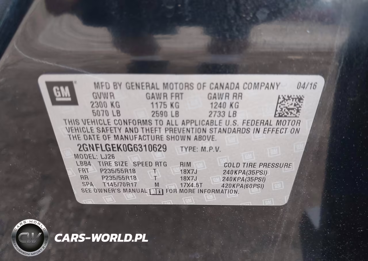 2016 Chevrolet Equinox Ltz VIN:2GNFLGEK0G6310629 - 9