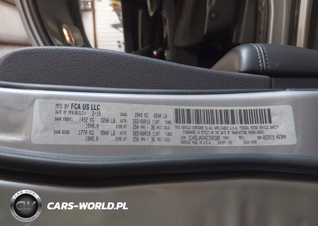 2019 Dodge Durango Sxt Awd VIN:1C4RDJAG4KC705589 - 9