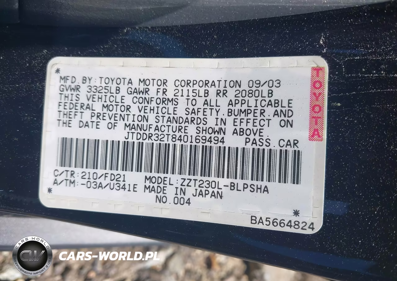 2004 Toyota Celica Gt VIN:JTDDR32T840169494 - 9