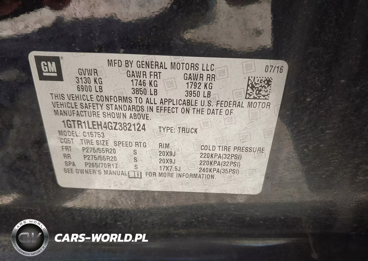 2016 GMC Sierra 1500 VIN:1GTR1LEH4GZ382124 - 9