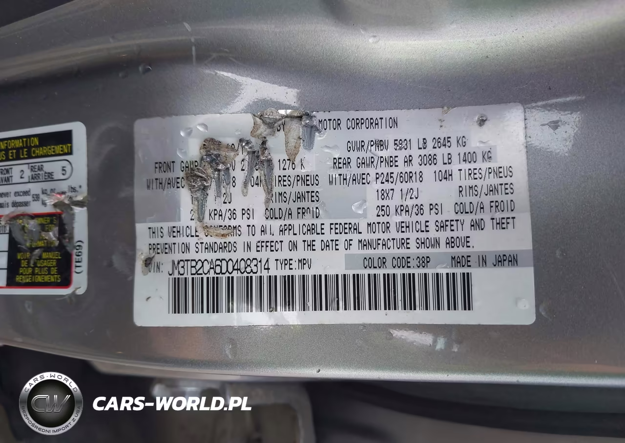2013 Mazda Cx-9 Touring VIN:JM3TB2CA6D0408314 - 9