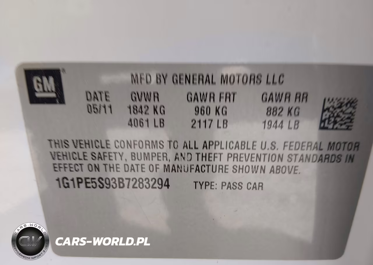 2011 Chevrolet Cruze Lt VIN:1G1PE5S93B7283294 - 9